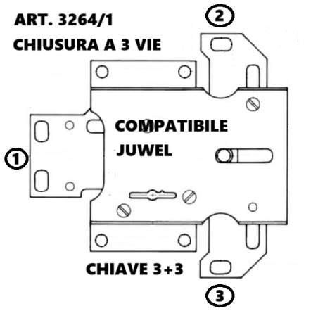 Art.3264-1 compatibile Juwel (DX)