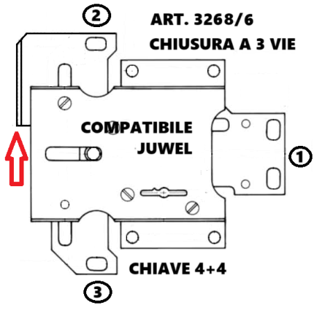 Art.3268-6 compatibile Juwel (SX)