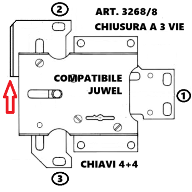 Art.3268-8 compatibile Juwel (SX)