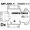 Art.3261-4 compatibile JUWEL - SERCAS (DX) ATTENZIONE: INSERIMENTO CHIAVE POSTERIORE