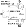 Art.3265-3 compatibile JUWEL - SERCAS (DX) ATTENZIONE: INSERIMENTO CHIAVE POSTERIORE