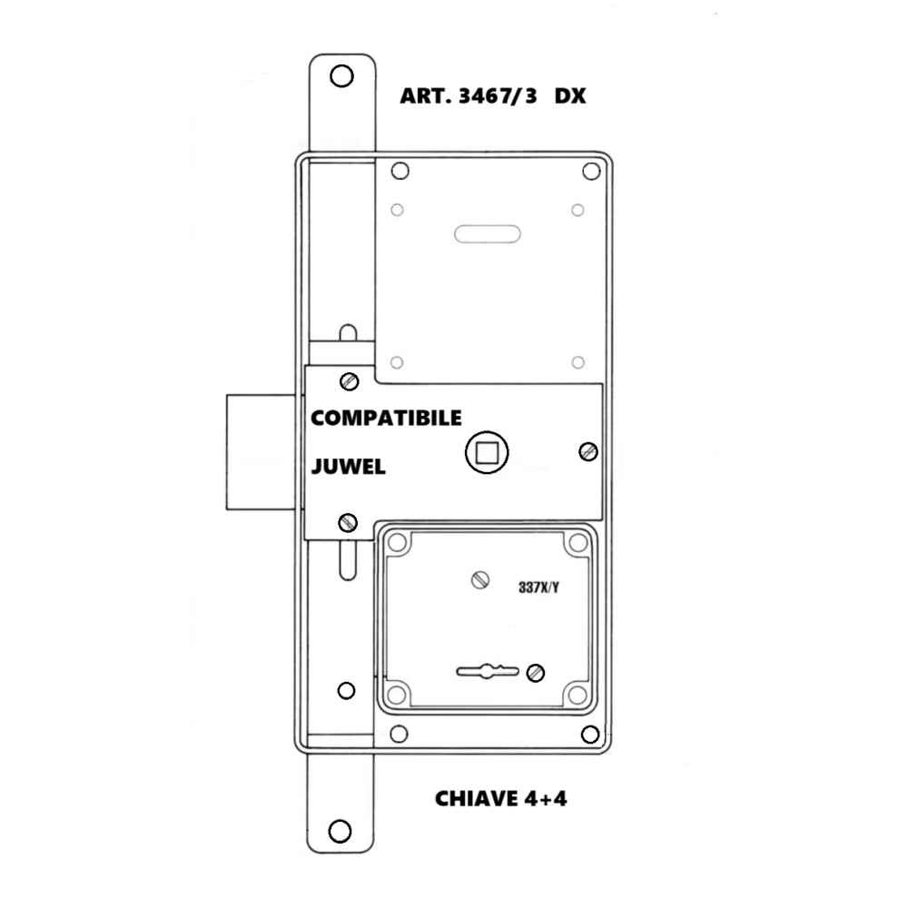 Art.3467-3-2 compatibile Juwel - Sercas (DX)