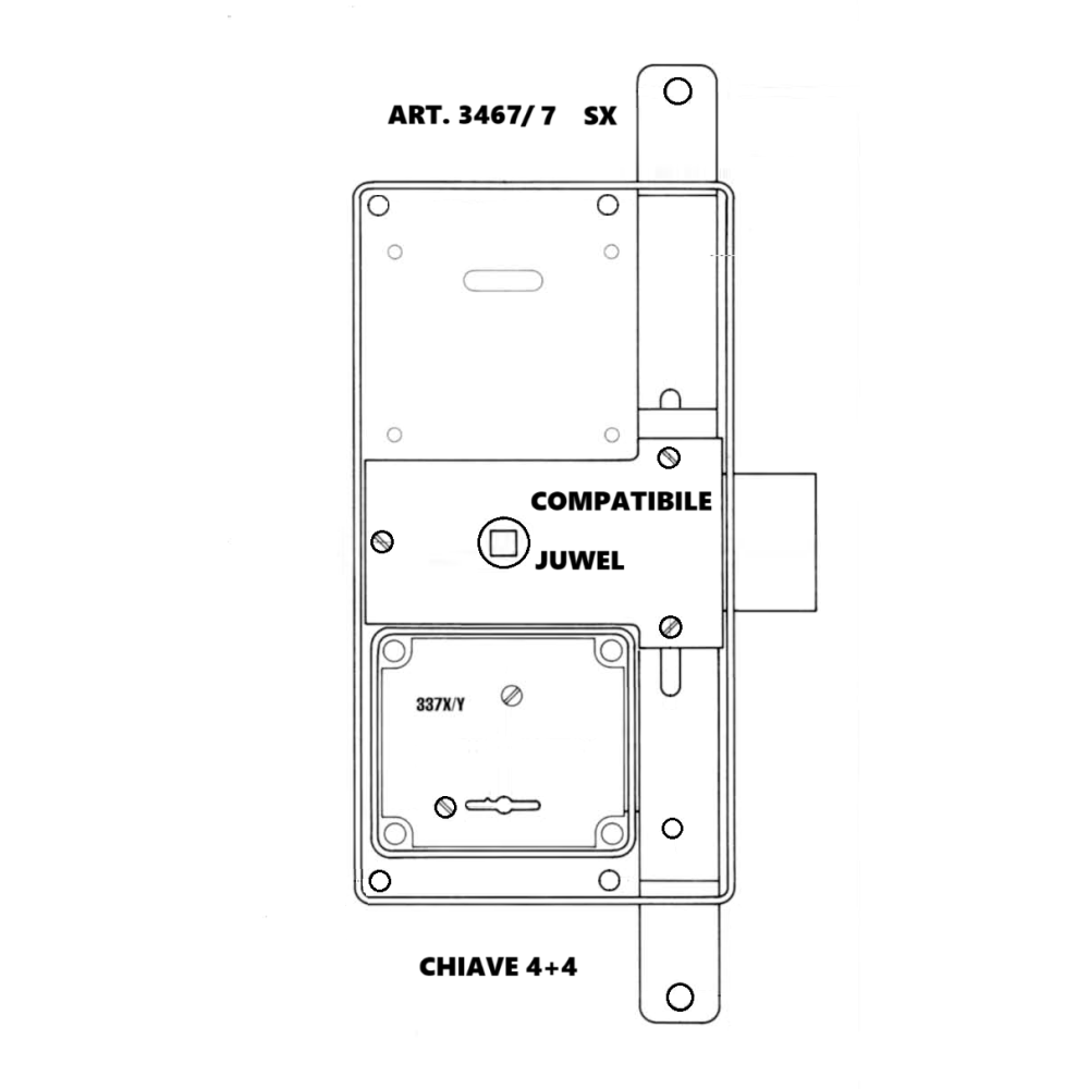 Art.3467-7-2 compatibile Juwel - SERCAS (SX)